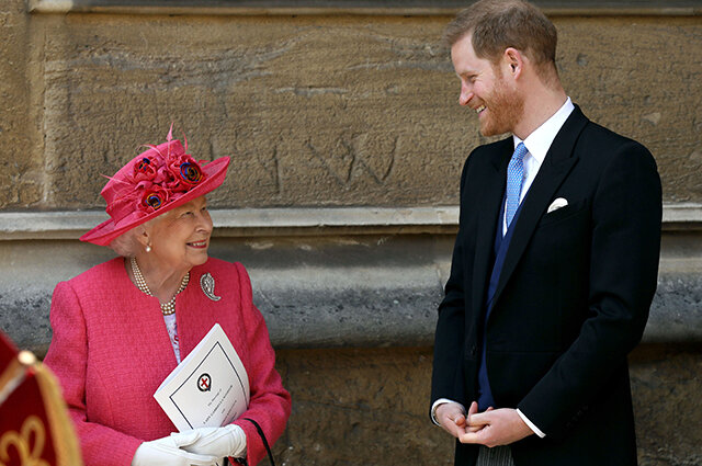 Queen Elizabeth II and Prince Harry