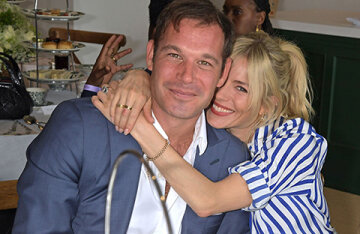 Sienna Miller has fueled rumors of an affair with billionaire Archie Keswick