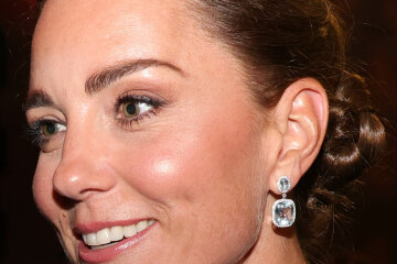 Catherine, Princess of Wales, smiling in a portrait