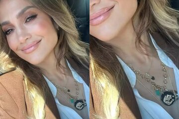 Jennifer Lopez's beauty brand posted a photo of her wearing a "Ben" necklace, but quickly deleted it amid her divorce from Ben Affleck