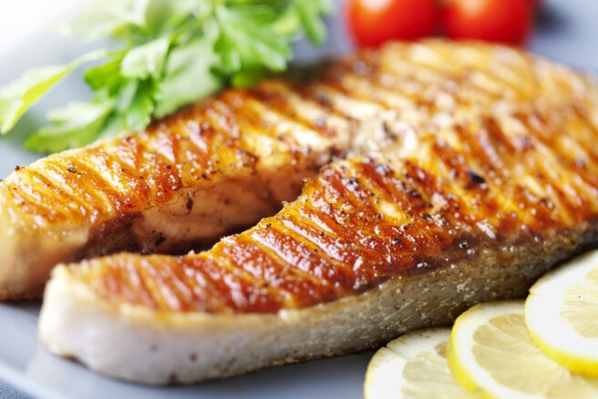 Grilled salmon