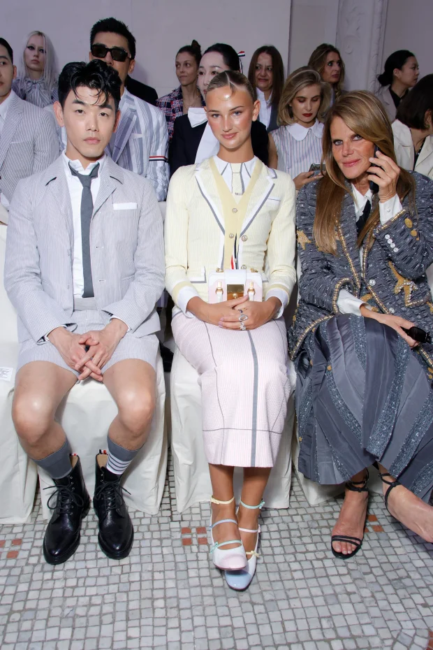 Эрик Нам, Миа Реган и Анна Делло Руссо/Фото: Julien M. Hekimian/Getty Images for Thom Browne