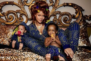 Rihanna Shows New Photos With Sons