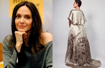 Angelina Jolie created a dress for the Oscars