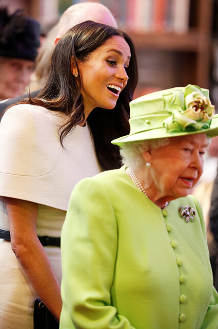 Meghan Markle and Elizabeth II