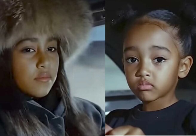 Kim Kardashian and Kanye West's Daughters Star in His New Music Video