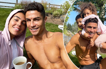 Family day: Cristiano Ronaldo posted new photos with Georgina Rodriguez and children