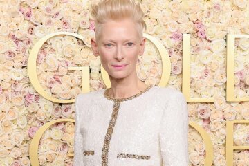 Golden Globes 2025: Tilda Swinton on the Red Carpet