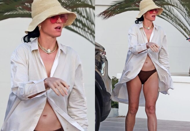Katy Perry Spotted in Bikini Amid Controversy Over Her Changing Figure