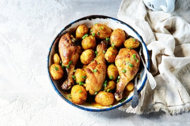 Chicken and potatoes