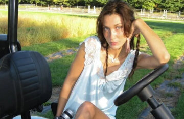 "Fairy from the farm." Bella Hadid published photos from her vacation on the ranch
