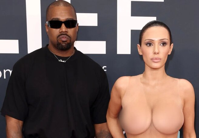 "Drop the Coat and Turn Around." Kanye West Directed Bianca Censori's Grammy Striptease