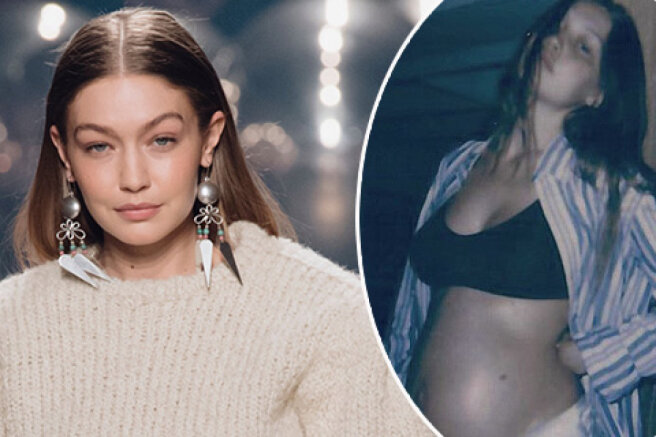 Gigi Hadid shared new photos taken during pregnancy