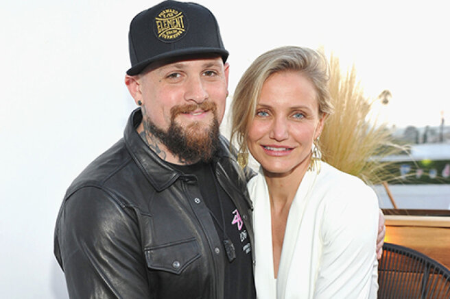 Benji Madden pathetically congratulated his wife Cameron Diaz on her birthday: "We are so lucky with you"