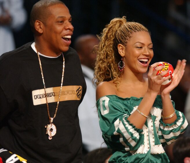 Jay-Z и Бейонсе в 2003 году