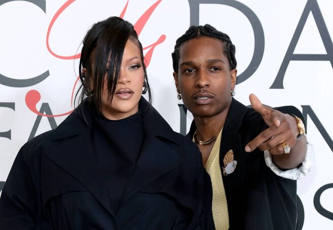 Rihanna and A$AP Rocky made their first public appearance together since the birth of their third child.