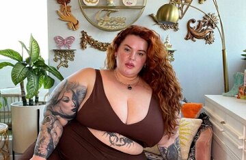 Tess Holliday said that she has difficulty perceiving her own body