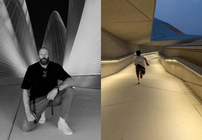 Jason Statham shared his time with his son Jack in Abu Dhabi.