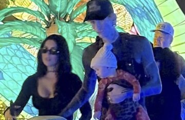 Megan Fox and Machine Gun Kelly were photographed in public for the first time with their eight-month-old daughter.
