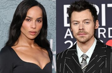 Zoe Kravitz appeared in public with a ring on her ring finger, sparking engagement rumors with Harry Styles.