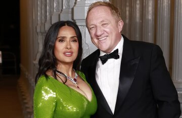Salma Hayek and François-Henri-Pinault, Demi Moore in a sheer dress, Taras Romanov and Demna Gvasalia at the LACMA Art+Film gala