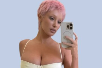Extreme mini and pink pixie: Bianca Censori showed off her new look.