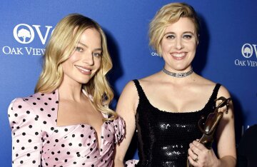Margot Robbie, Leonardo DiCaprio, Emma Stone at the Palm Springs Film Festival Awards Ceremony