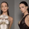 Monica Bellucci's daughter Deva Cassel posed for a glossy magazine in a floral and veil-clad outfit.