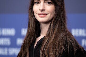 Portrait of actress Anne Hathaway, who stars as Verity Crawford in the thriller Verity.