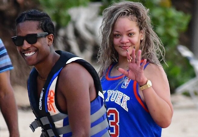 Rihanna and A$AP Rocky Vacation in Barbados