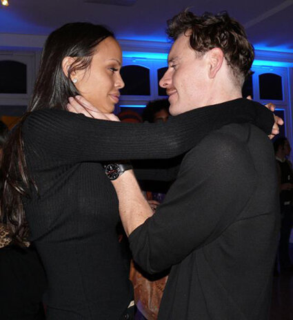 Lizzie Andrews and Michael Fassbender