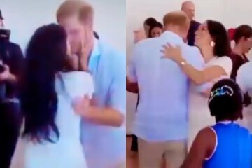 Prince Harry and Meghan Markle End Colombia Tour With Dancing and Kissing