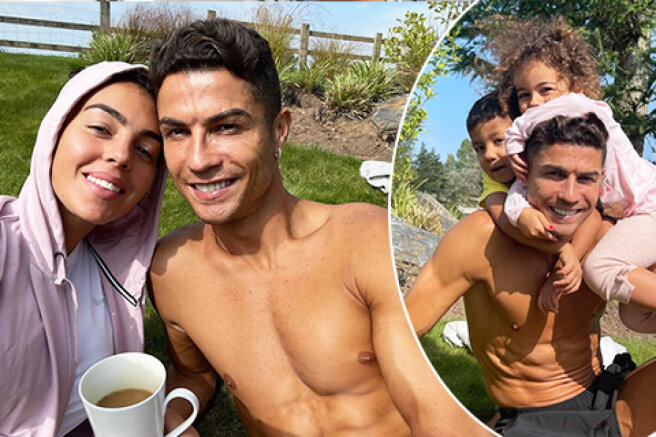 Family day: Cristiano Ronaldo posted new photos with Georgina Rodriguez and children