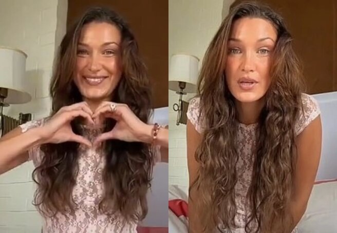 "Looks 47." Bella Hadid criticized for video without makeup