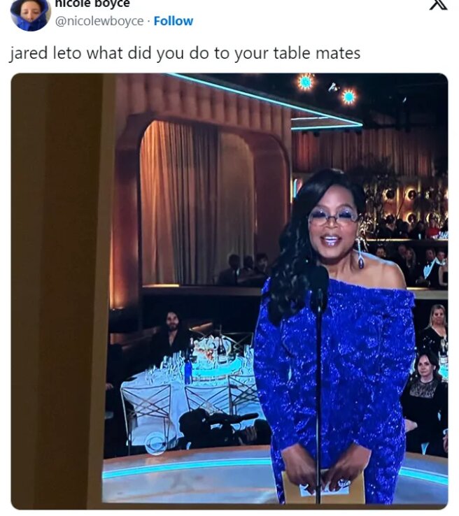 "Джаред, что ты сделал с теми, кто был за твоим столом?"/Соцсети