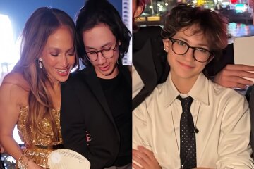 Jennifer Lopez shared rare photos with her 17-year-old twins