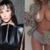Kanye West's wife Bianca Censori poses in a micro bikini