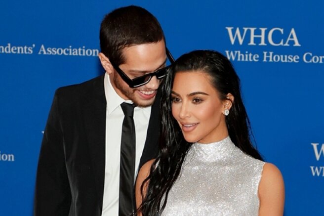 Kim Kardashian and Pete Davidson hit the red carpet together for the first time