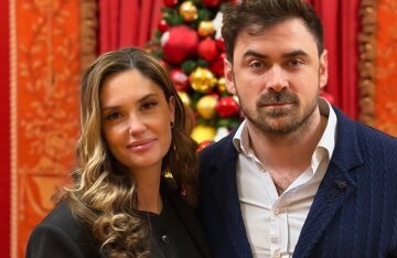 Agata Muceniece and Petr Dranga went to see "The Nutcracker" at the Bolshoi Theater.