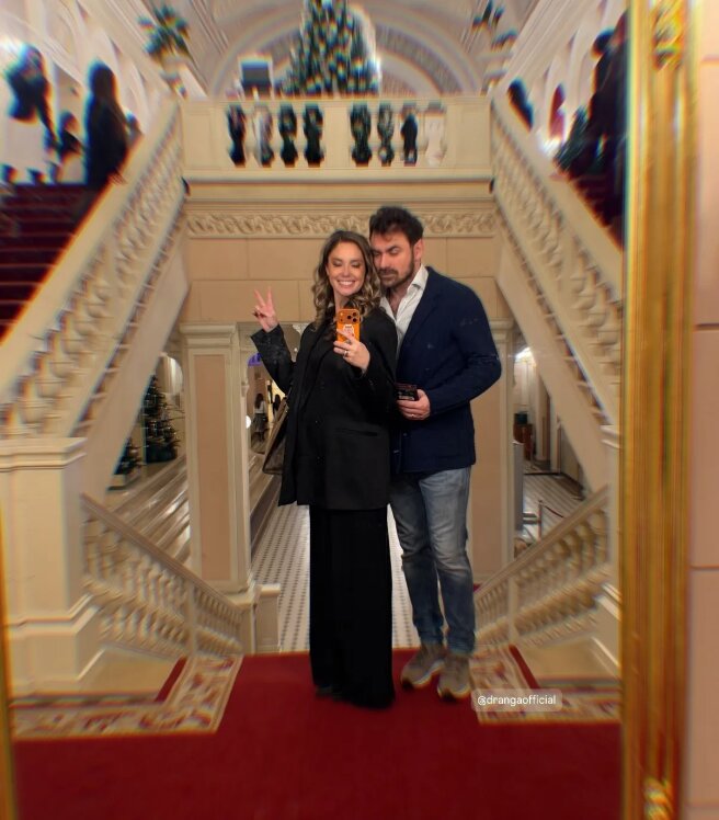 Агата Муцениеце и Пётр Дранга