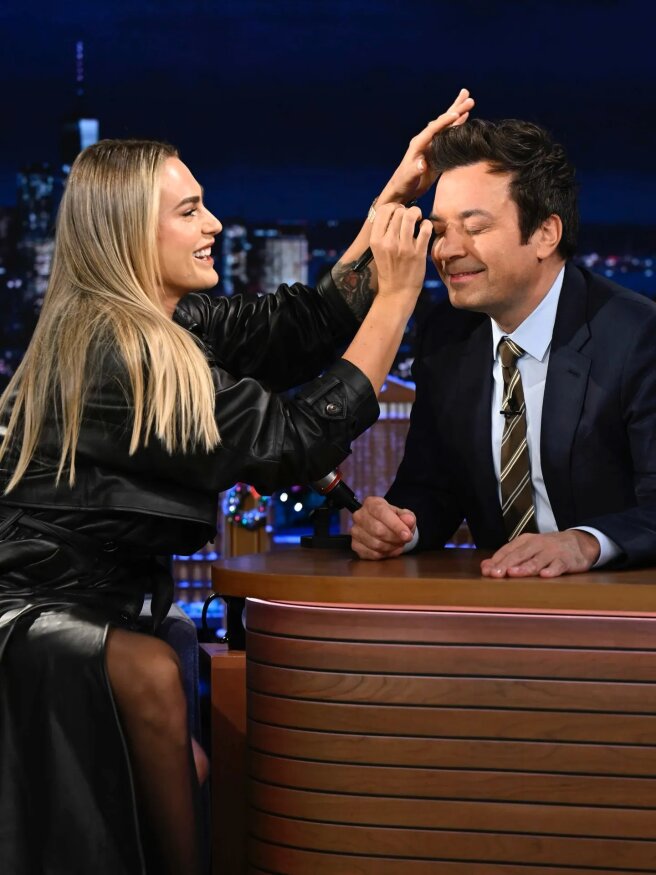 Арина Соболенко и Джимми Фэллон