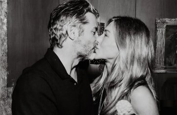 Jennifer Aniston's boyfriend shared a photo of their kiss in honor of her 57th birthday.