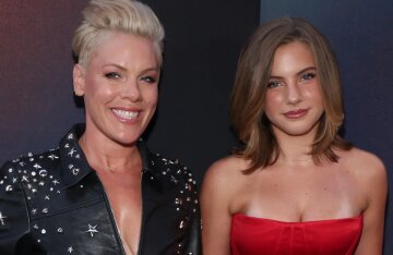Pink appeared in public with her now grown-up 14-year-old daughter.