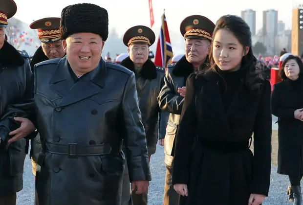 Ким Чен Ын с дочерью
