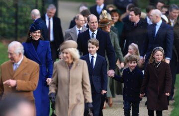 Prince George, Princess Charlotte and Prince Louis joined the royal family for Christmas church service