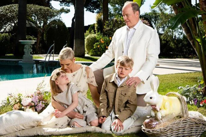 Princess Charlene of Monaco has published family photos after reuniting with her husband and children