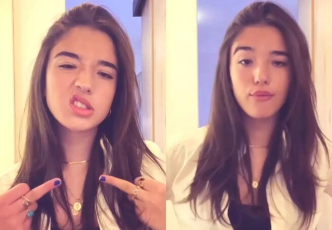 Monica Bellucci's "non-public" daughter Leonie Cassel published a new video on TikTok