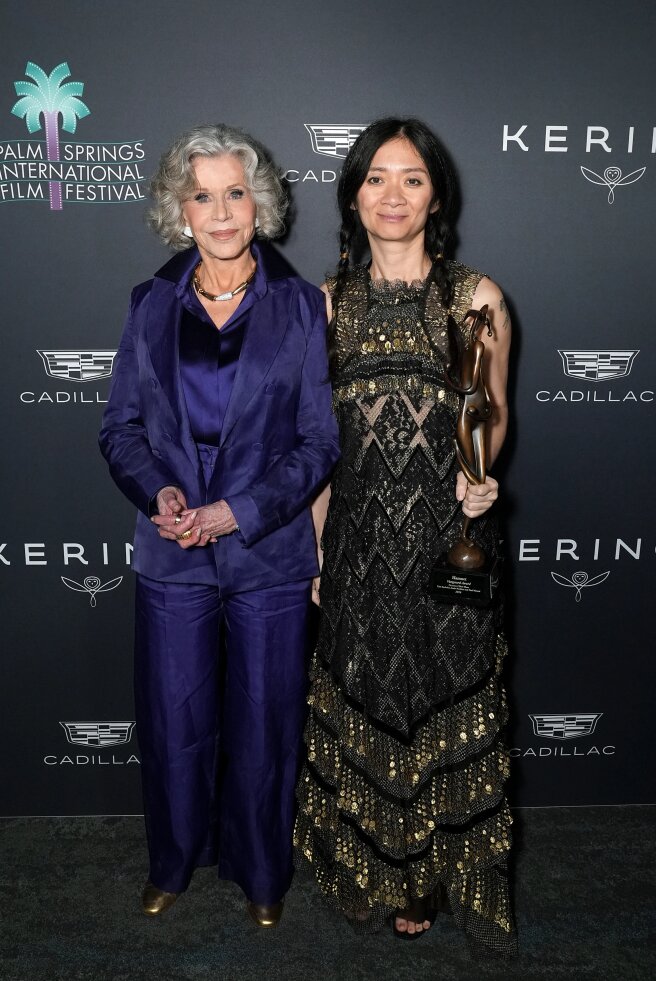 Джейн Фонда и Хлоя Чжао