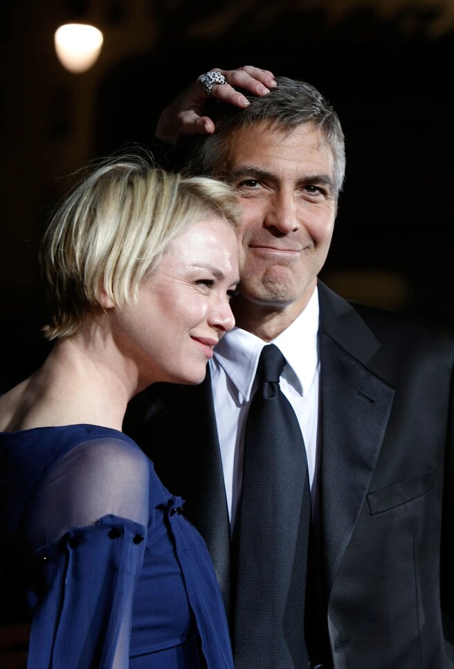 Рене Зеллвегер и Джордж Клуни в 2008 году/Фото: Kevin Winter/Getty Images