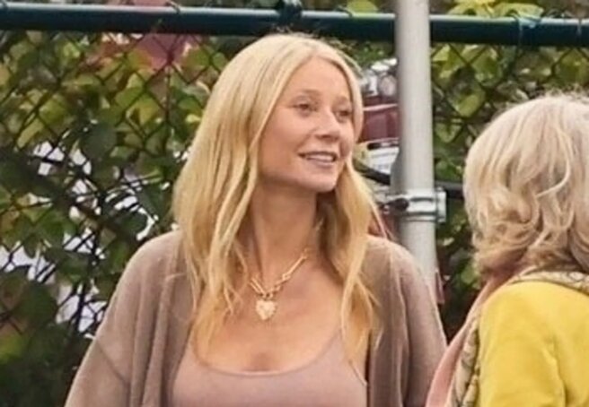 Gwyneth Paltrow with ex-husband Chris Martin, daughter Apple and other family members at son Moses' graduation